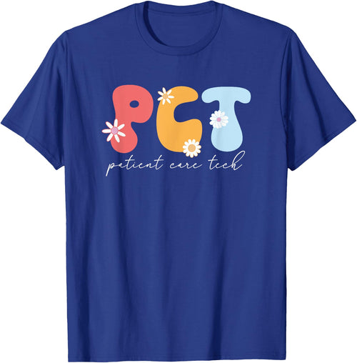Funny Patient Care Tech Groovy PCT Patient Care Technician