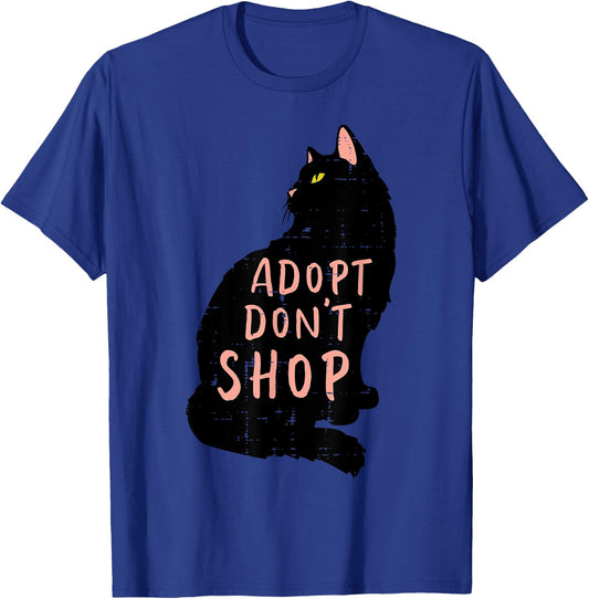 Cat Adopt Dont Shop Animal Rescue Pet Owner Men Women Kids T-Shirt - T-Shirt | Royal