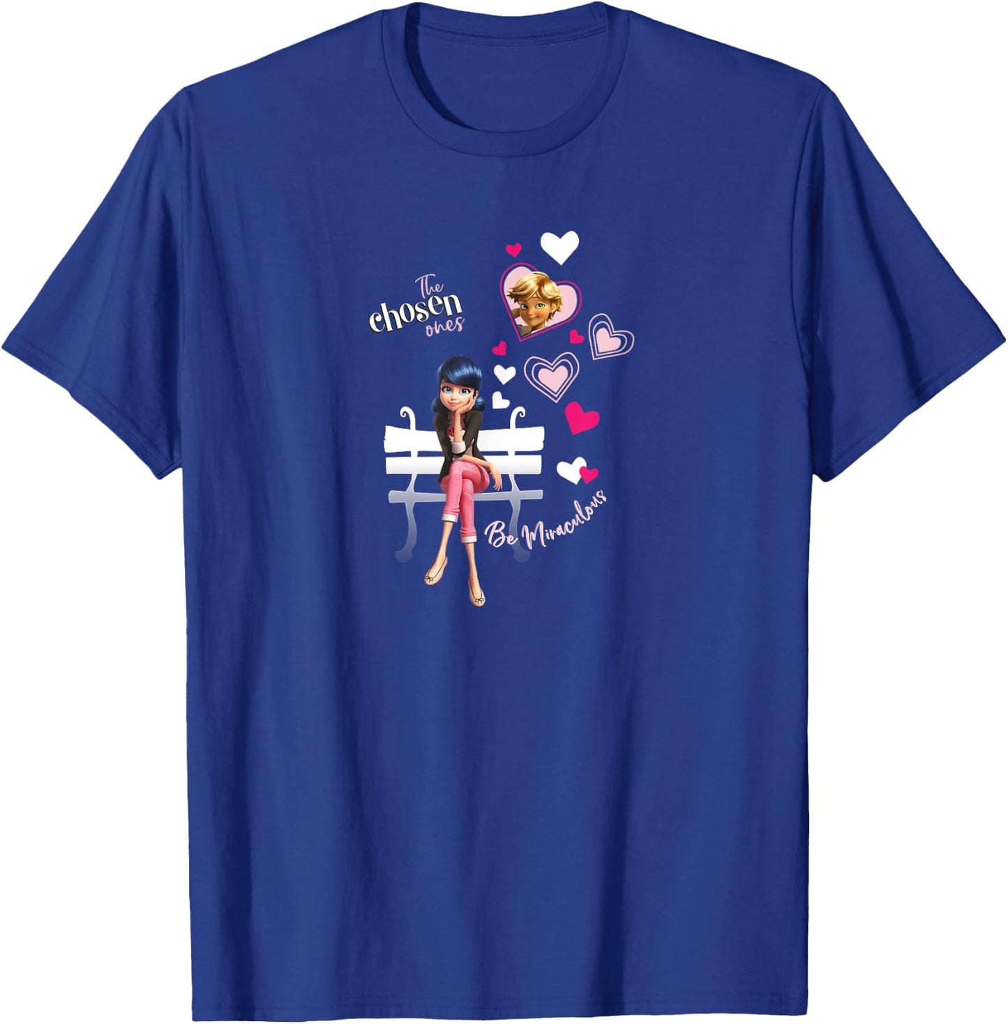 Miraculous Ladybug Charming Paris Adrien & Marinette T-Shirt - T-Shirt | Royal