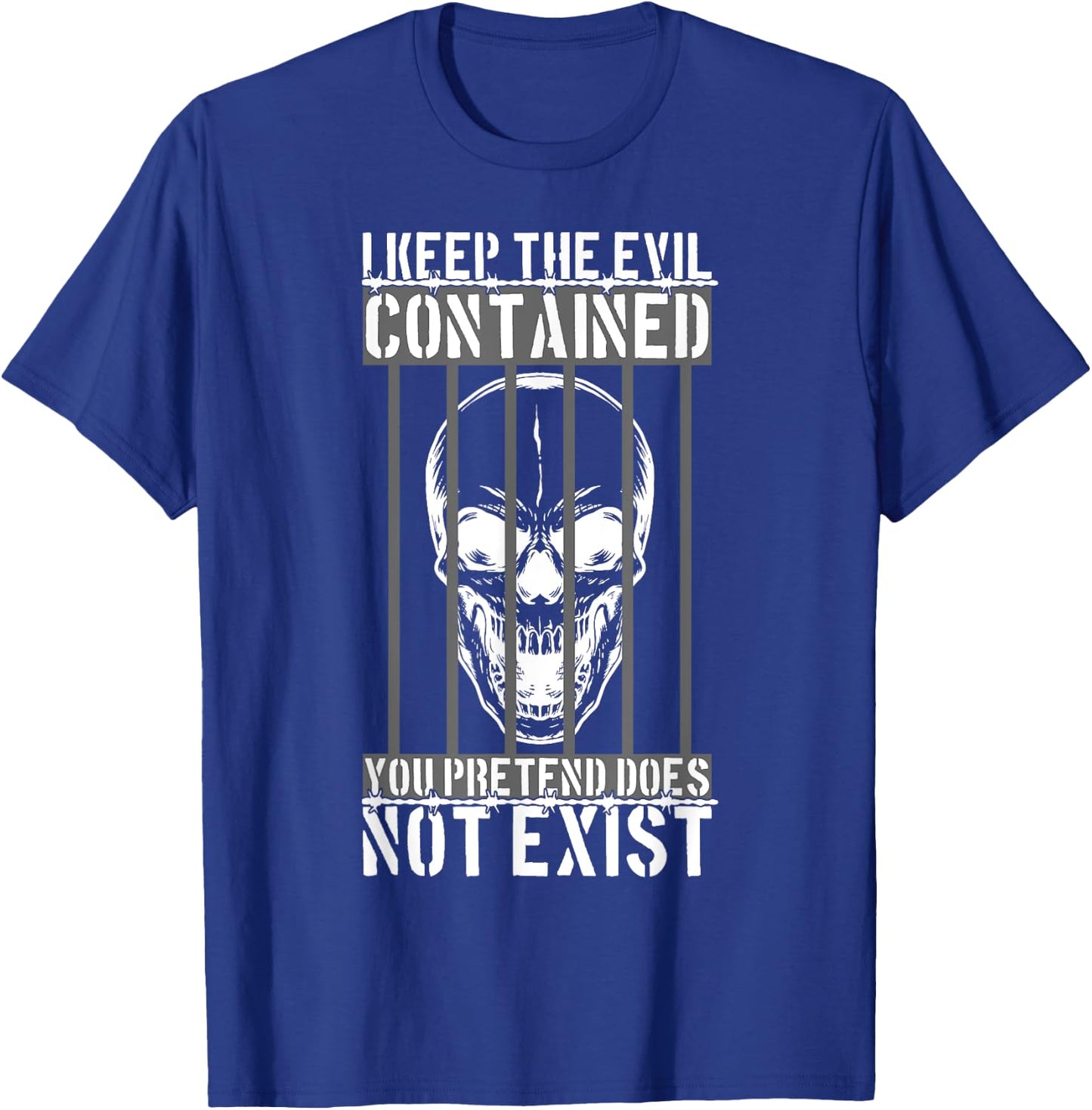Proud Corrections Officer -Adults Black Cotton T-Shirt - T-Shirt | Royal