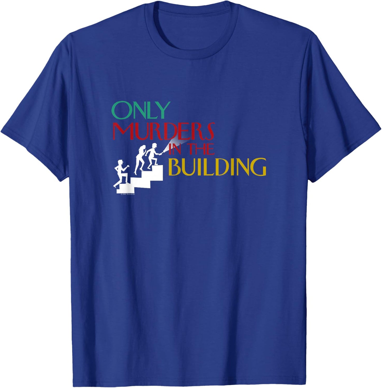 Only Murders in The Building Stairs Logo T-Shirt - T-Shirt | Royal
