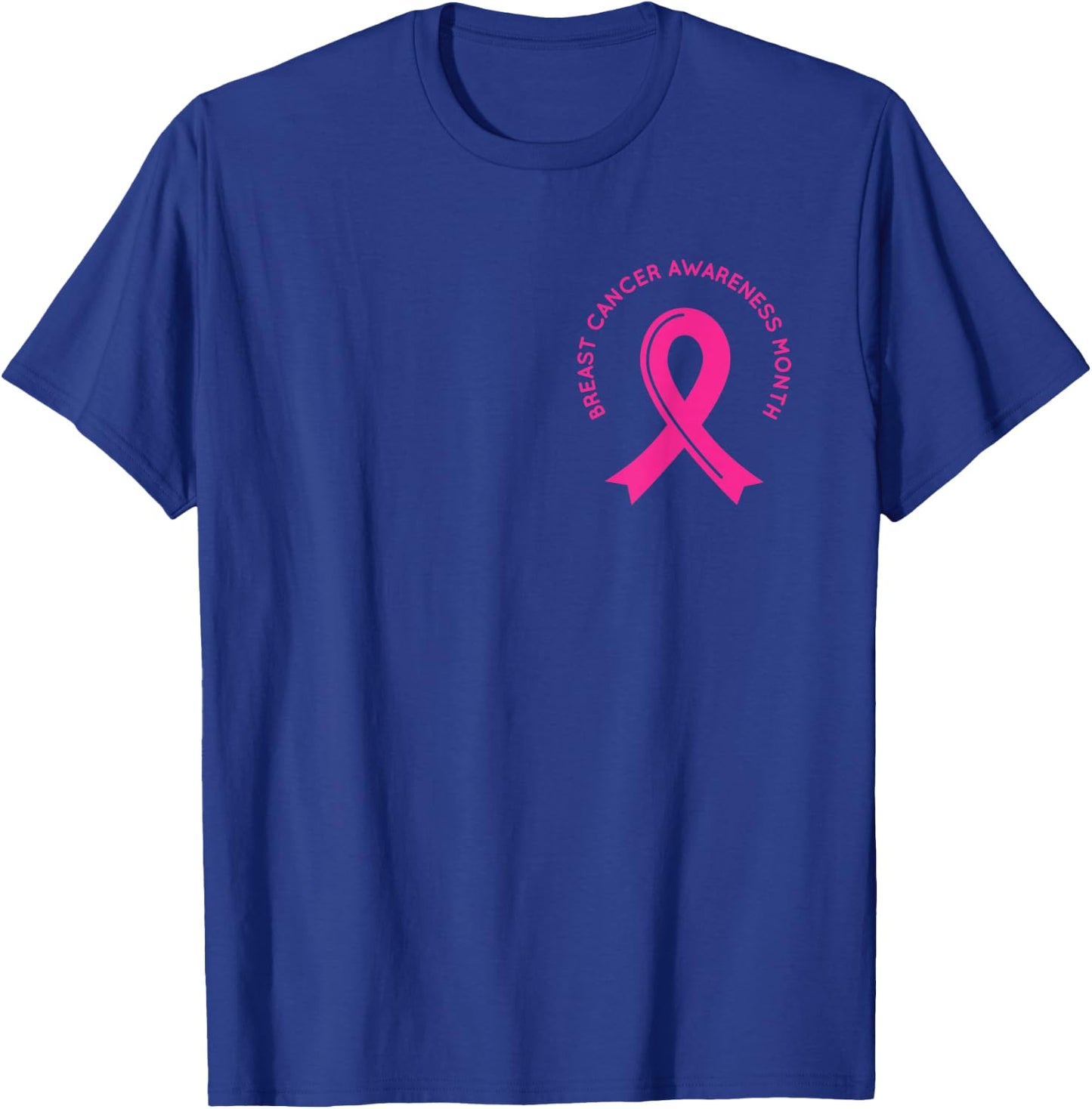 Breast Cancer Awareness Pink Ribbon Support Squad Cancer T-Shirt - T-Shirt | Royal