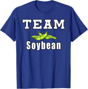 Team Soybean Farmer Funny Soybeans T-Shirt - T-Shirt | Royal