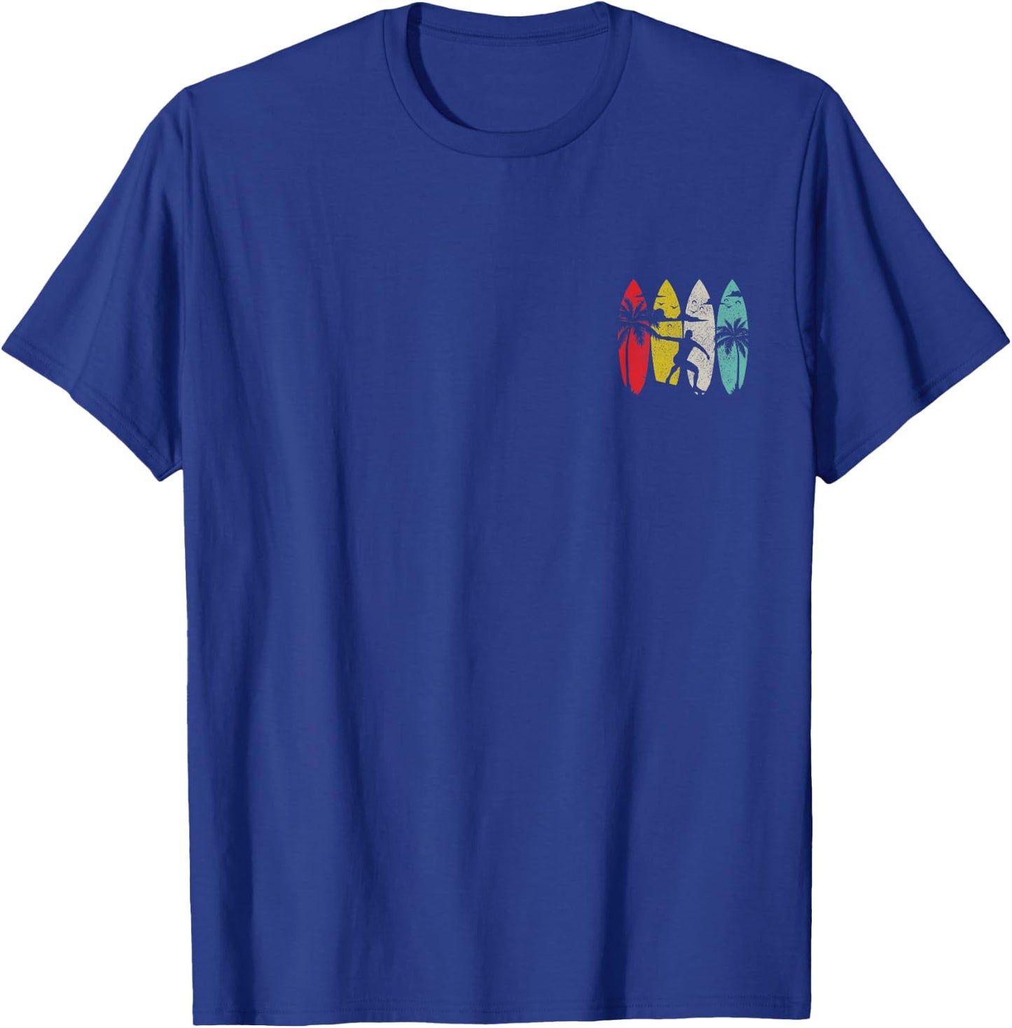 Surfer Surfboard Vintage Surfing Beach Summer Surf T-Shirt - T-Shirt | Royal