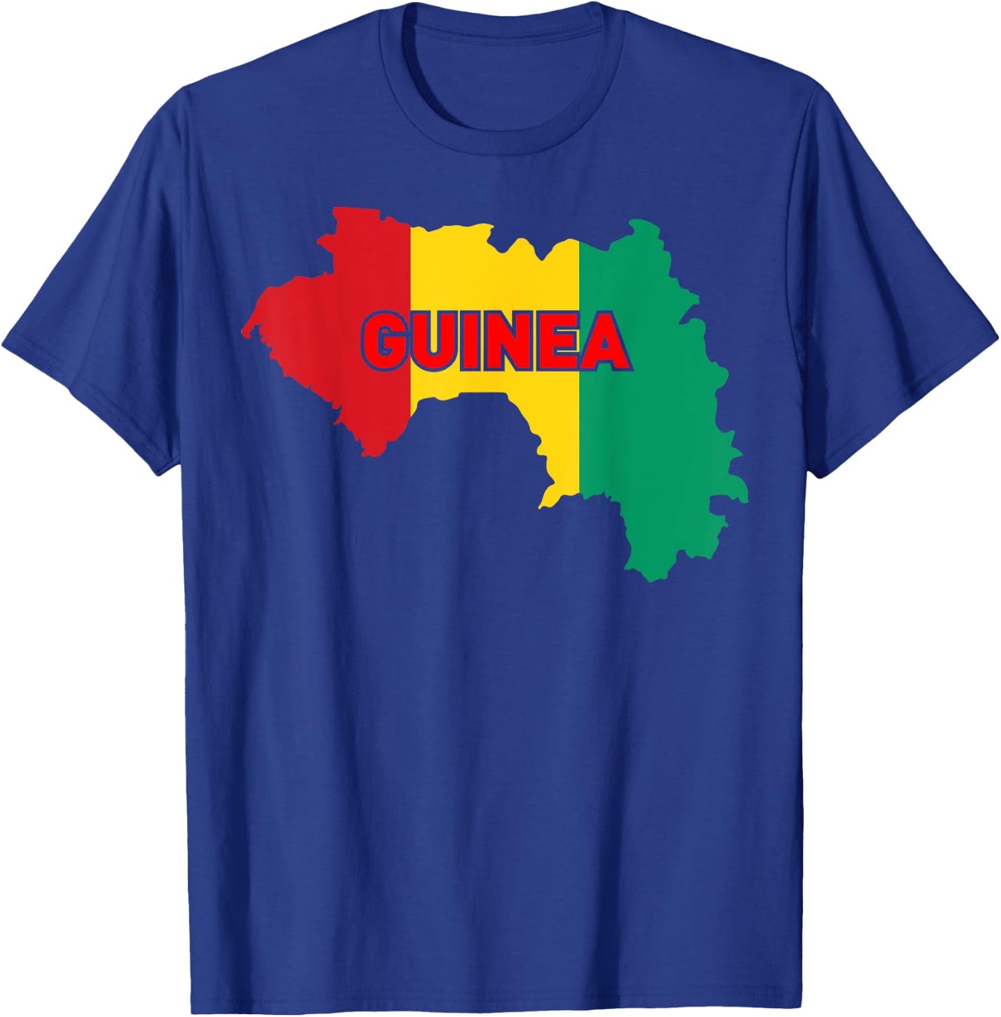 Proud Family and Patriotic Flag of Country Guinea T-Shirt - T-Shirt | Royal
