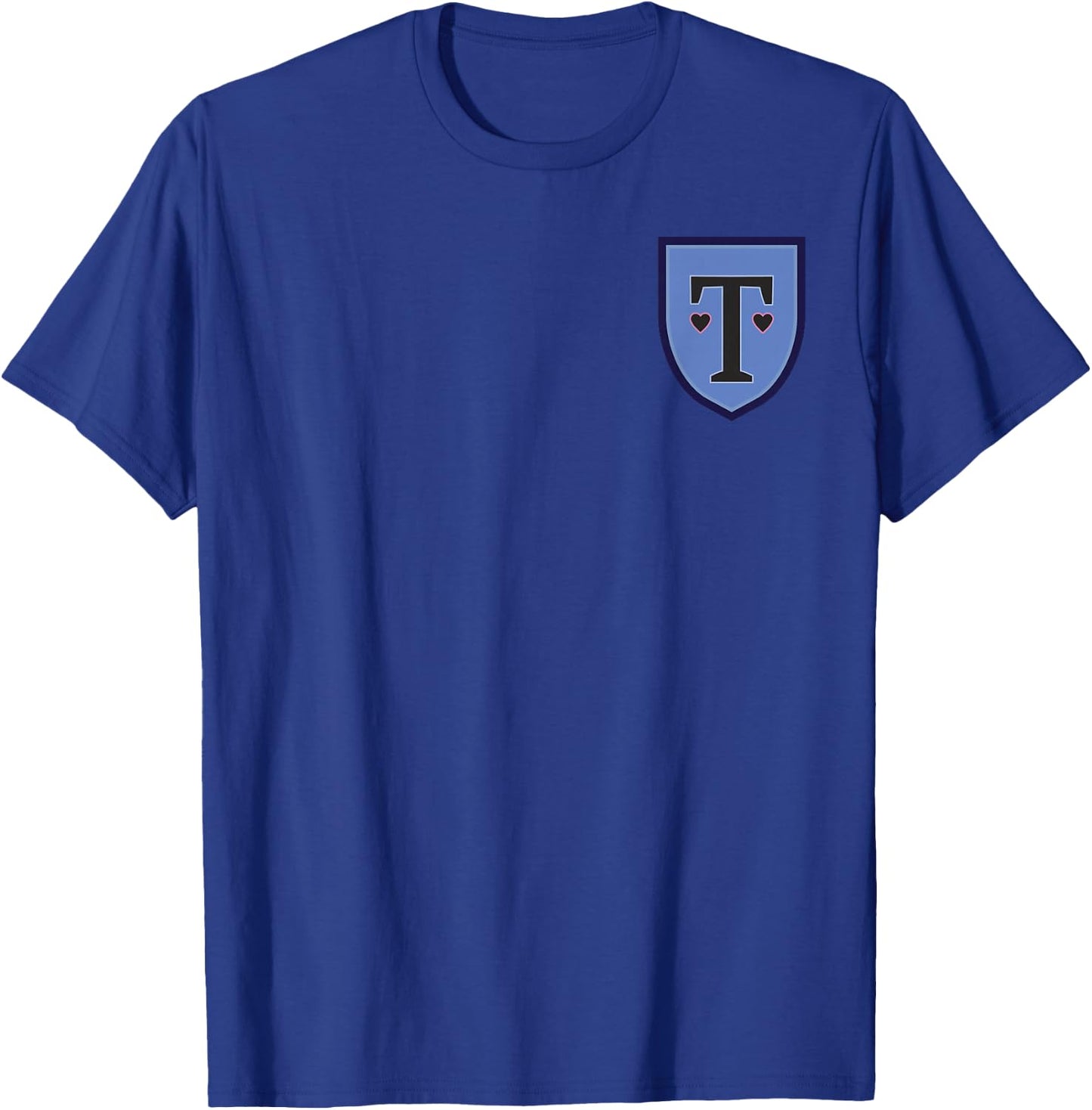 Heartstopper Truham Grammar School Heart Pocket Crest T-Shirt - T-Shirt | Royal