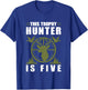 Trophy Hunter Is 5 Years Old Birthday 5th Birthday Squad Kid T-Shirt - T-Shirt | Royal