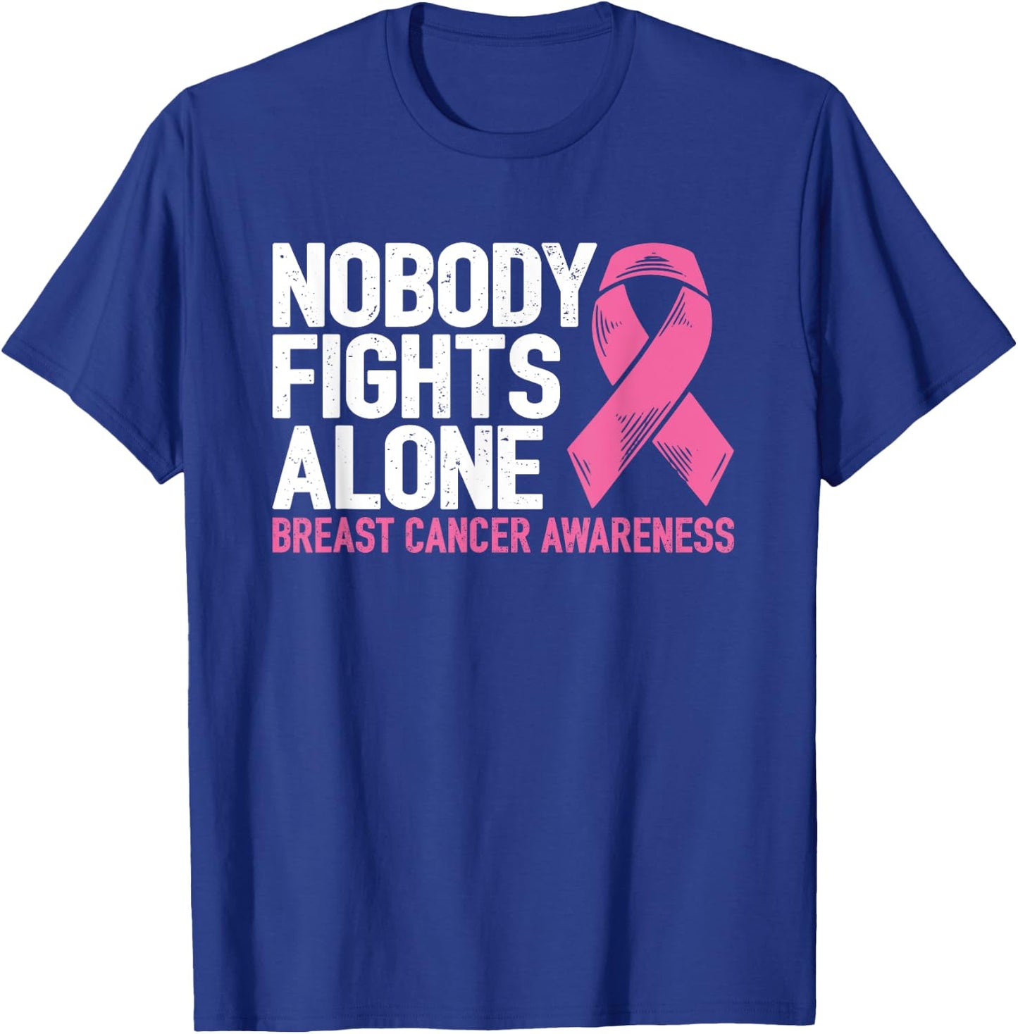 Breast Cancer Support Family Fight Breast Cancer Awareness T-Shirt - T-Shirt | Royal