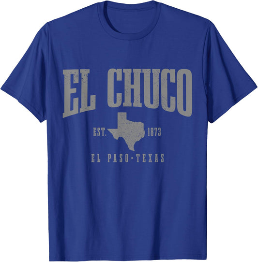 El Chuco El Paso Texas Pride Vintage Est. 1873 T-Shirt - T-Shirt | Royal