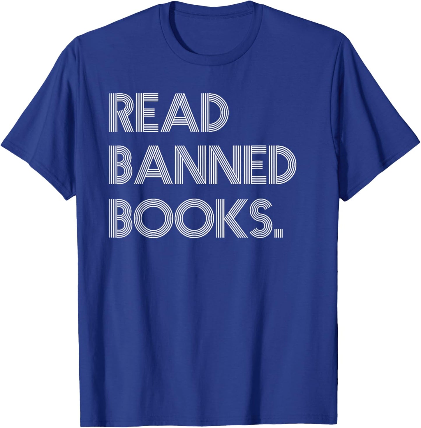 Read Banned Books Librarians Banned Books Week Retro Vintage T-Shirt - T-Shirt | Royal