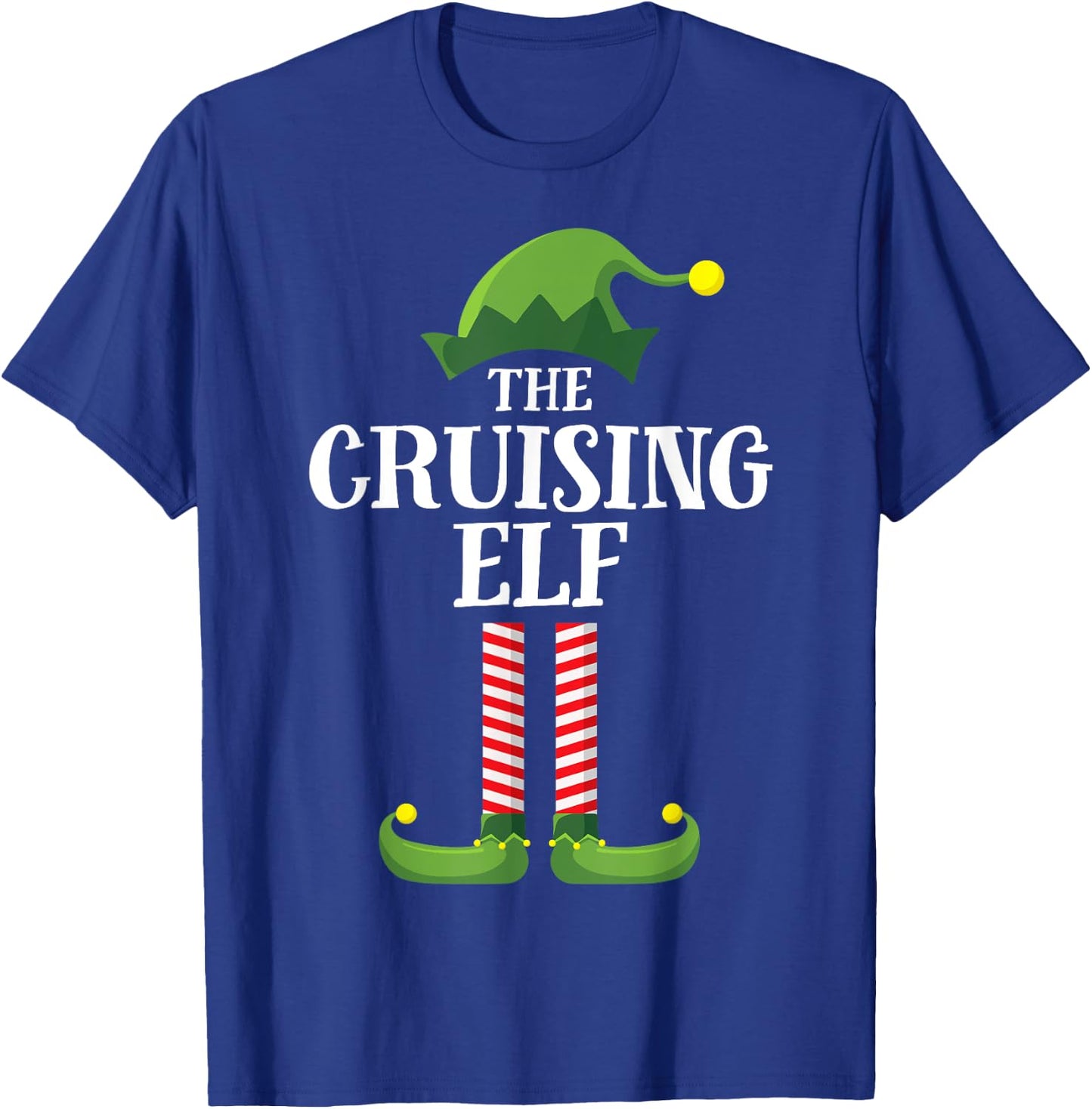 Cruising Elf Matching Family Cruise Christmas Funny Group T-Shirt - T-Shirt | Royal