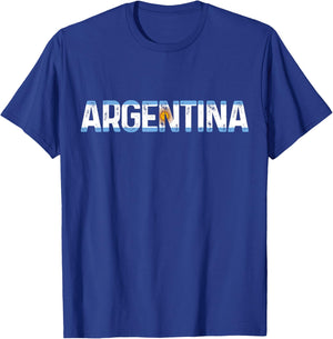 Argentina Argentina Flag T-Shirt - T-Shirt | Royal