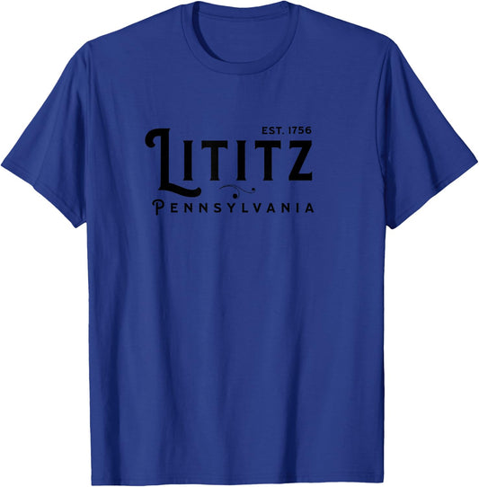 Lititz Pennsylvania PA Lancaster County Cool Small Town USA T-Shirt - T-Shirt | Royal