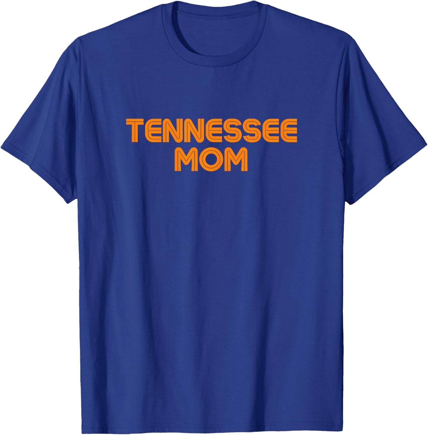 Retro Tennessee Mom | TN Orange Vintage Tennessee Mom T-Shirt - T-Shirt | Royal