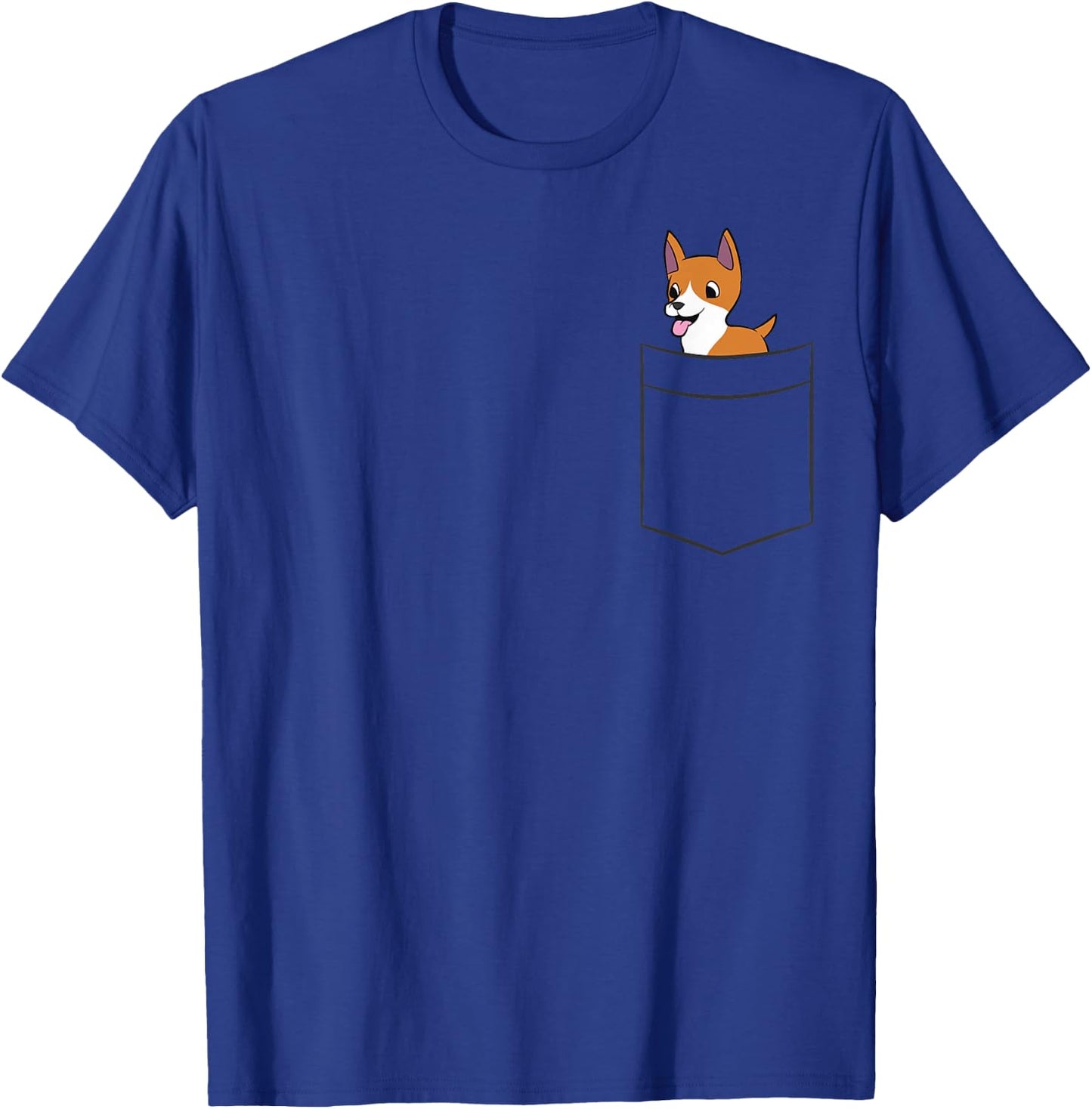 Basenji Dog In Pocket Funny Basenji T-Shirt - T-Shirt | Royal
