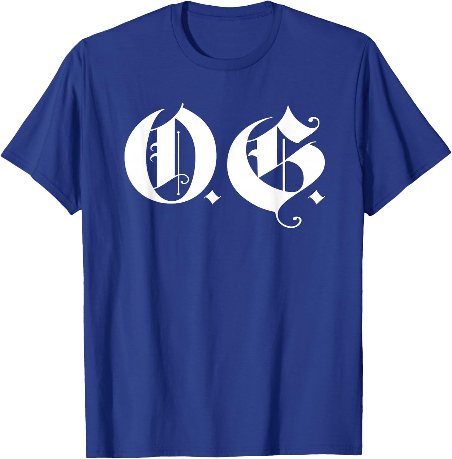 OG Original Gangster Gangsta O.G. Calligraphy Men Women T-Shirt - T-Shirt | Royal