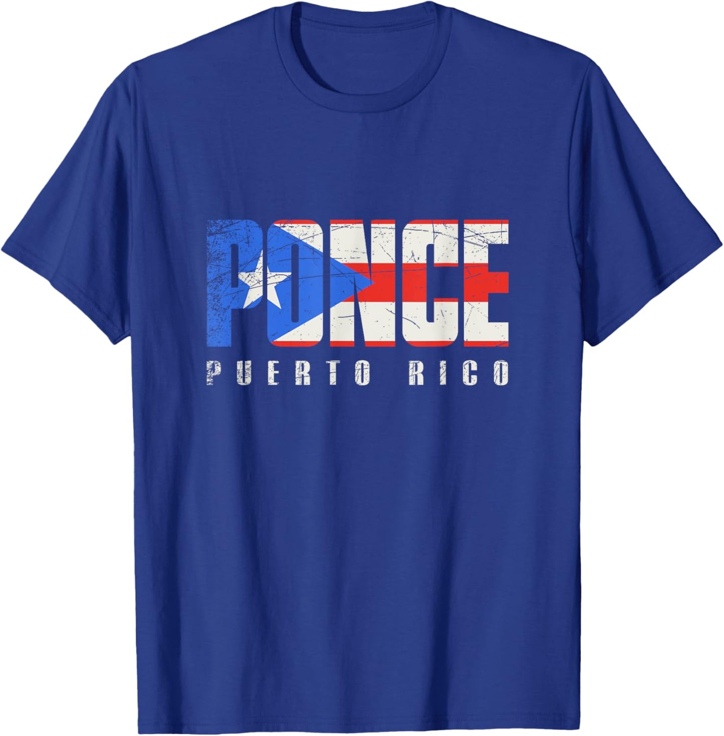 Puerto Rican flag Ponce Puerto Rico T-Shirt - T-Shirt | Royal