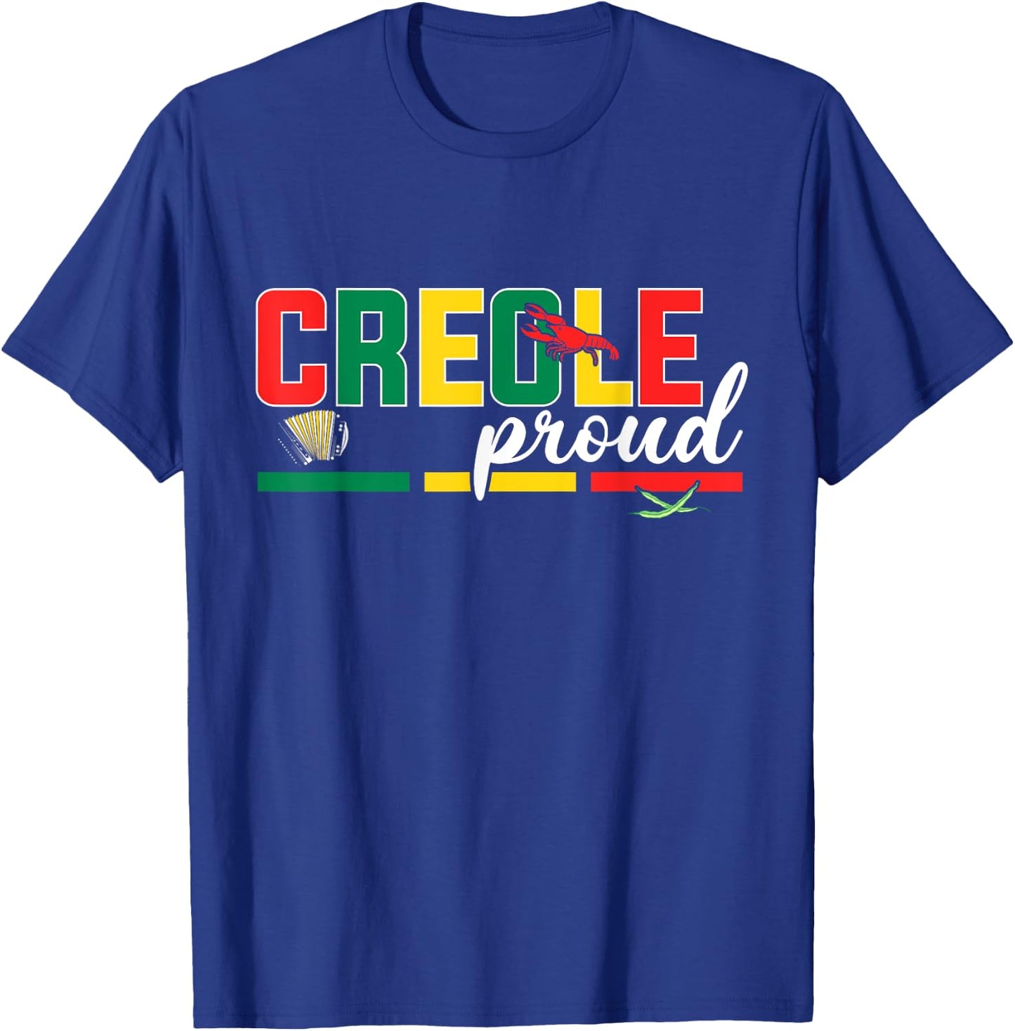 Zydeco Creole Proud of Zydeco Music Festivals Trail Rides T-Shirt - T-Shirt | Royal