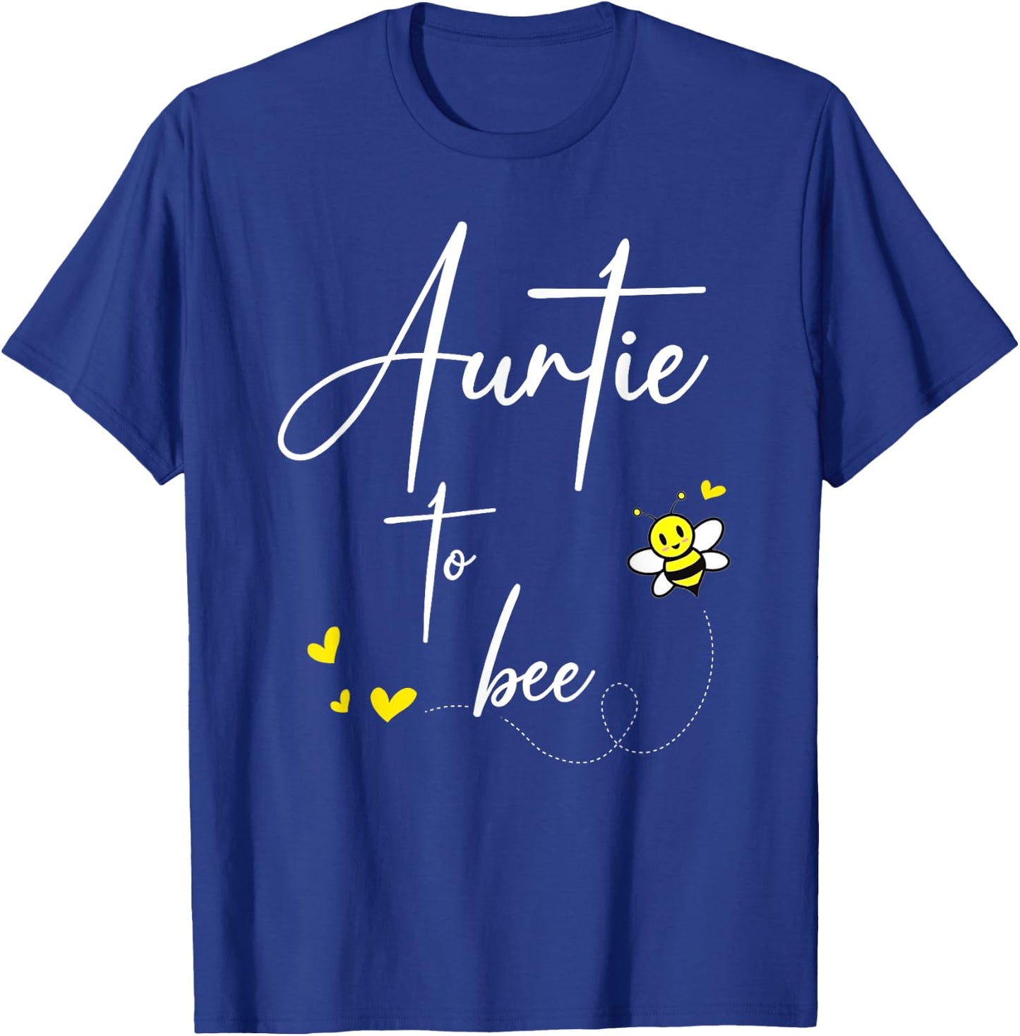 Auntie To Bee Funny Matching Family T-Shirt - T-Shirt | Royal