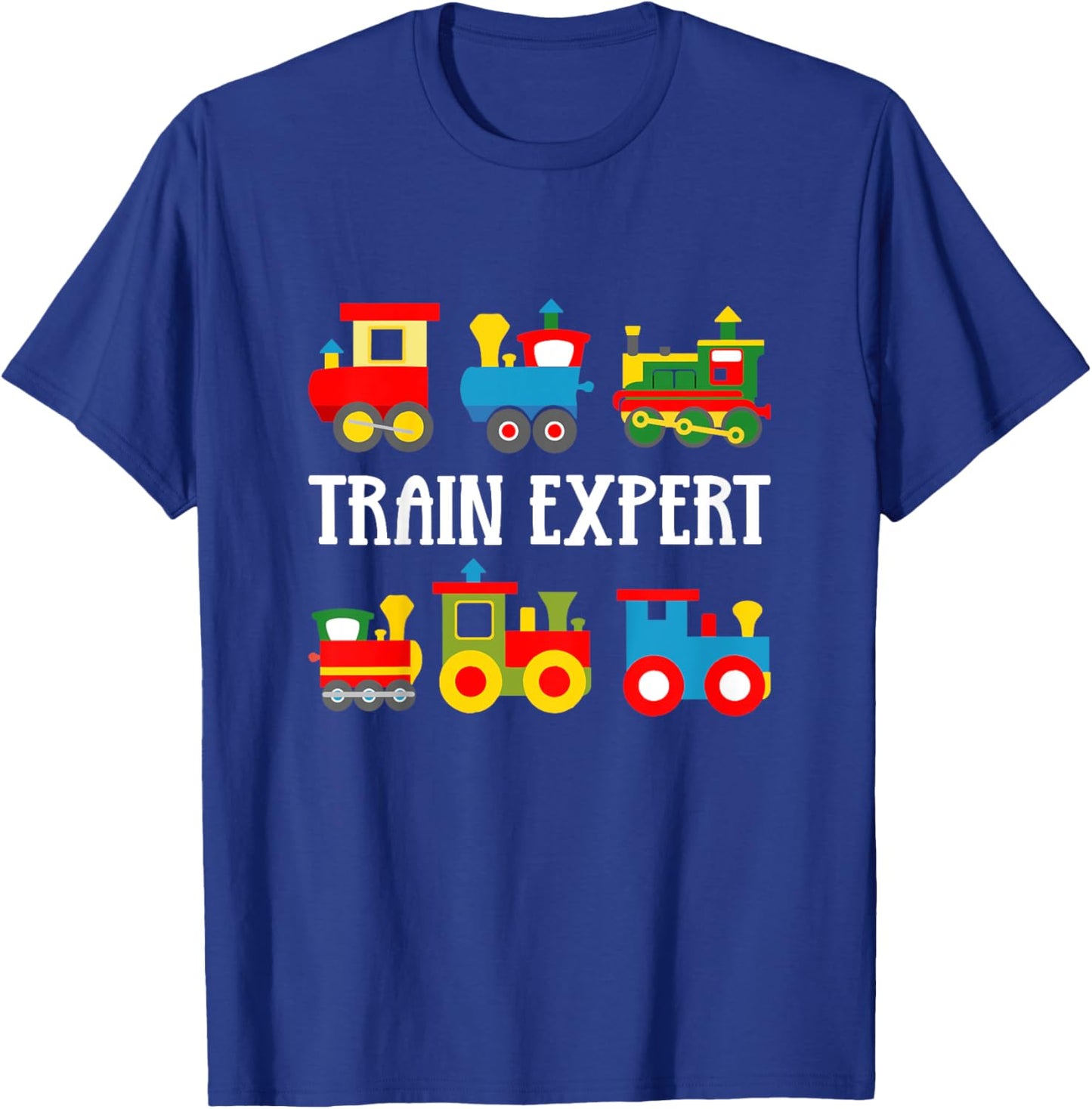 Trains Funny Boys Train Expert Kids T-Shirt - T-Shirt | Royal