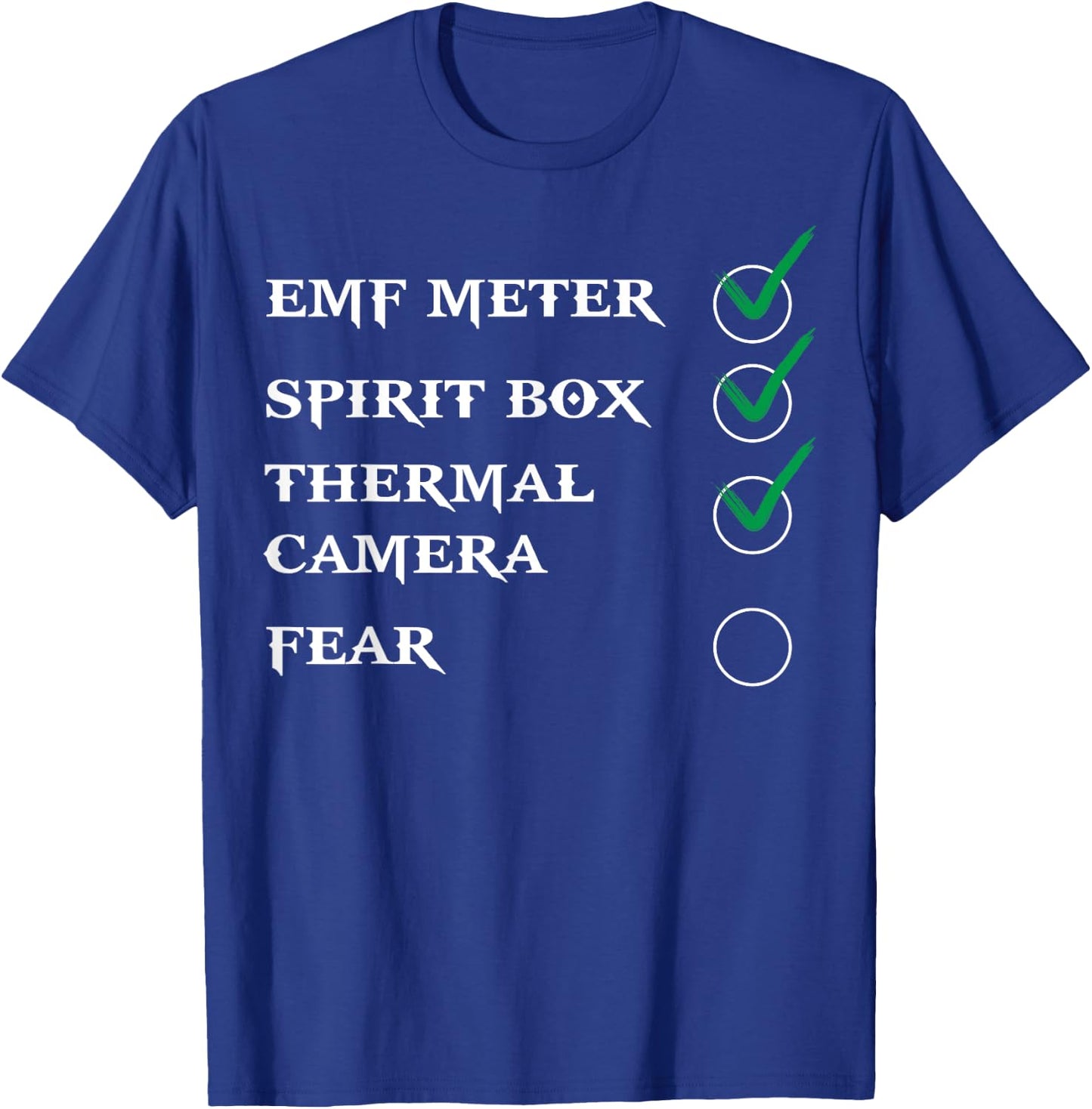 Phasmophobia - Ghost Hunter - Paranormal Investigators T-Shirt - T-Shirt | Royal