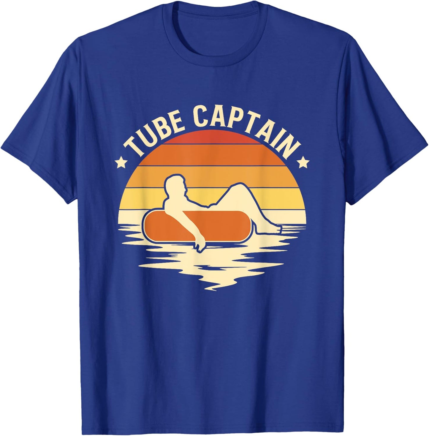 Tube Captain River Tubing Floating T-Shirt - T-Shirt | Royal
