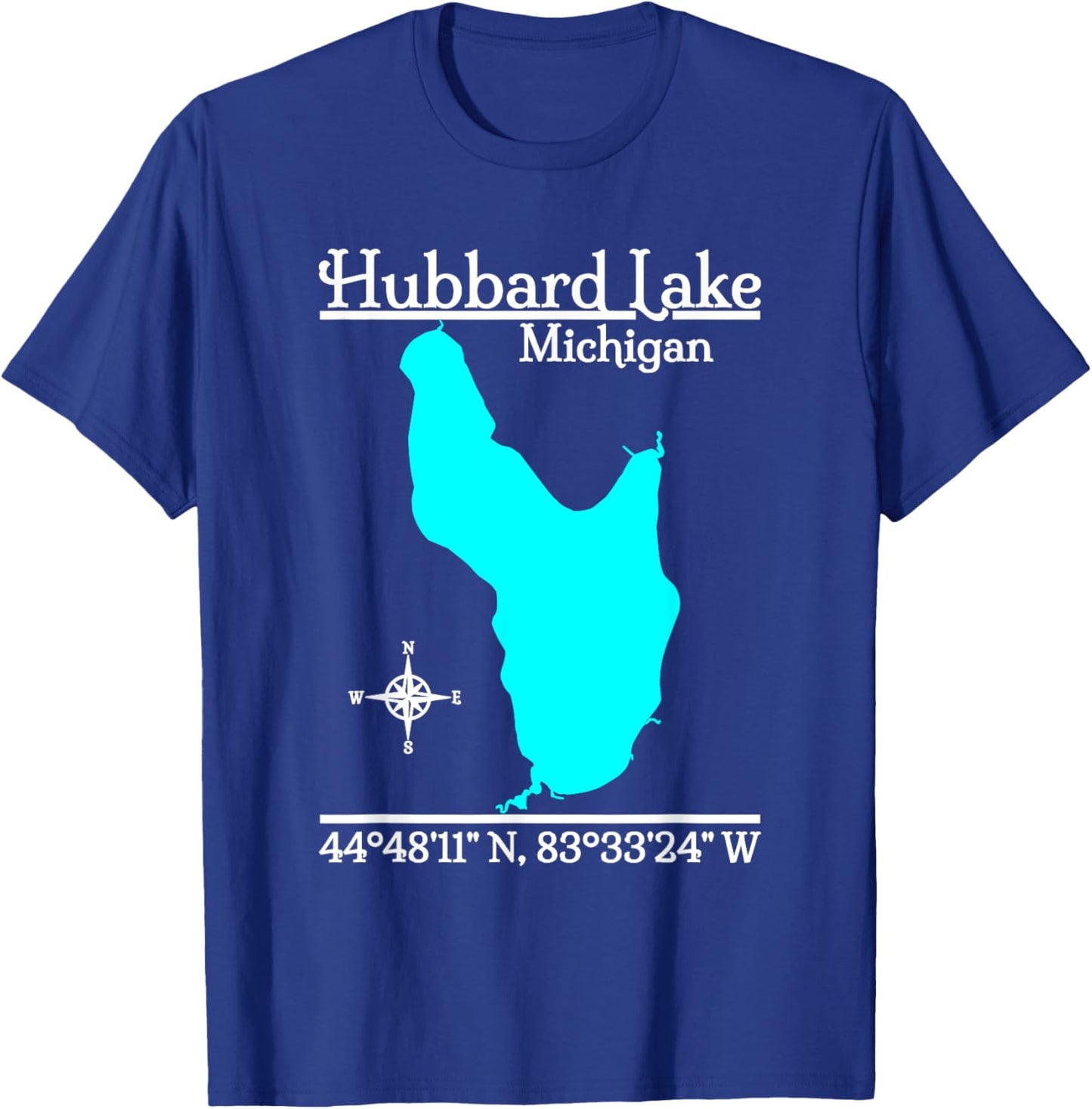 Hubbard Lake, Michigan T-Shirt - T-Shirt | Royal