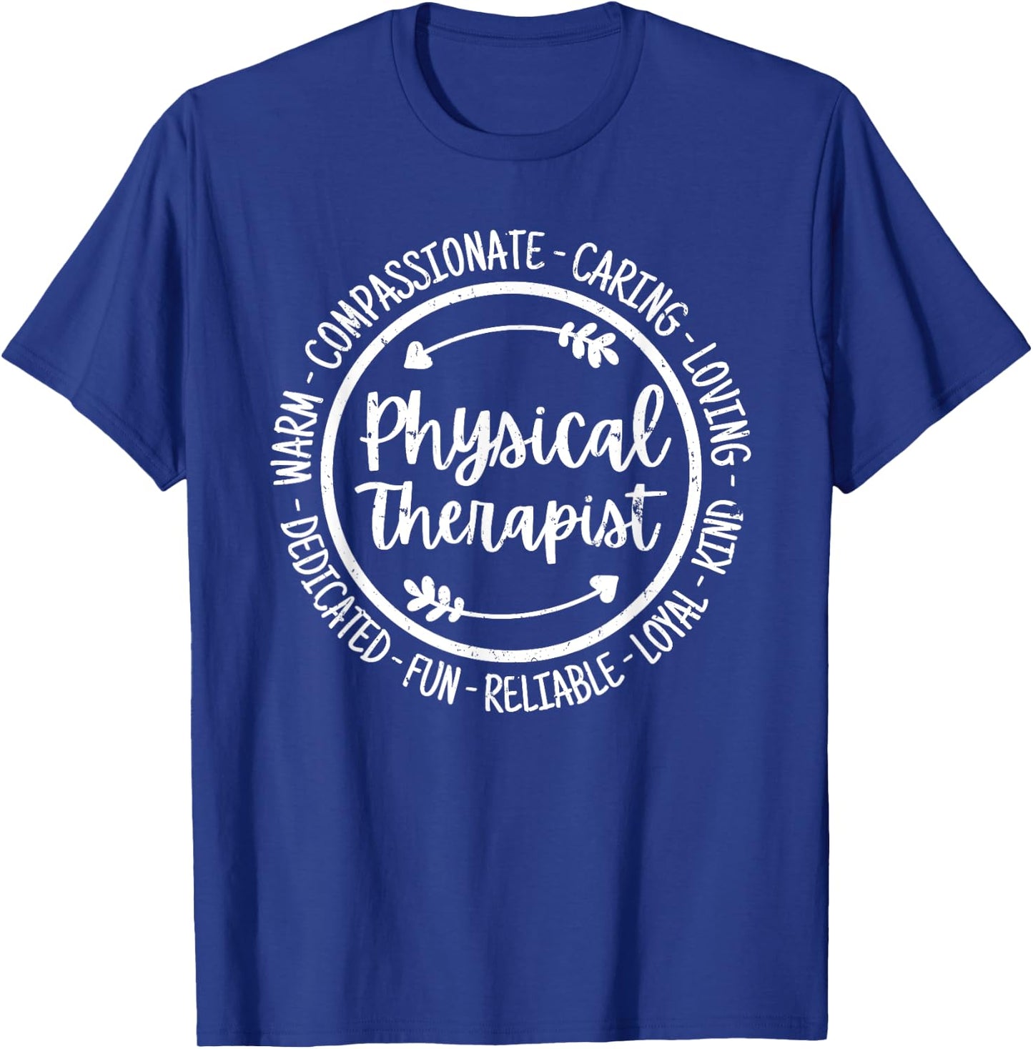 Physical Therapist PT Physical Therapy Physiotherapy Vintage T-Shirt - T-Shirt | Royal