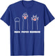 Rock Paper Scissors Hand Game Cute Paw Funny Cat Women Girls Kids T-Shirt - T-Shirt | Royal