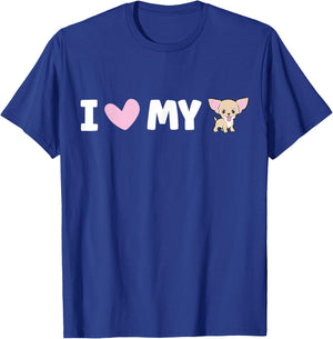 I Love My Chihuahua T-Shirt - T-Shirt | Royal