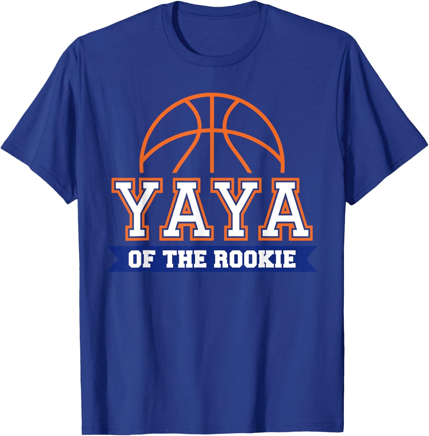 Yaya of Rookie 1st Birthday Basketball Theme Matching Party T-Shirt - T-Shirt | Royal