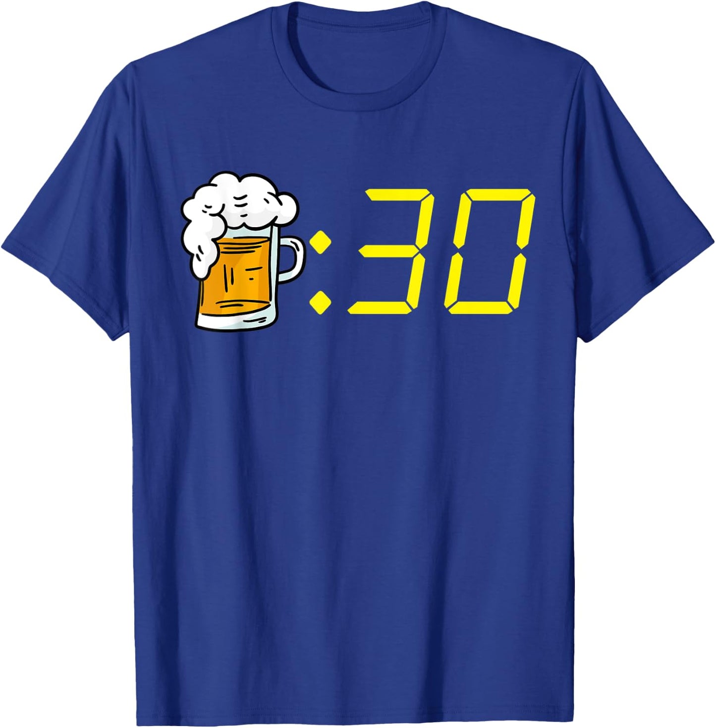 Beer 30 Funny Beer Time For Beer Drinking Men's Beer 30 T-Shirt - T-Shirt | Royal