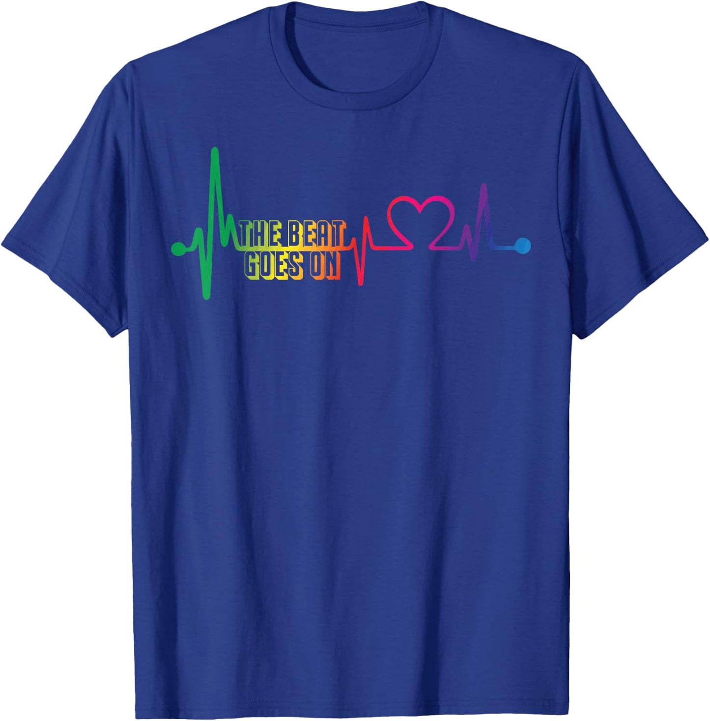 Heart Surgery Patients The Beat Goes On Open Heart Surgery T-Shirt - T-Shirt | Royal