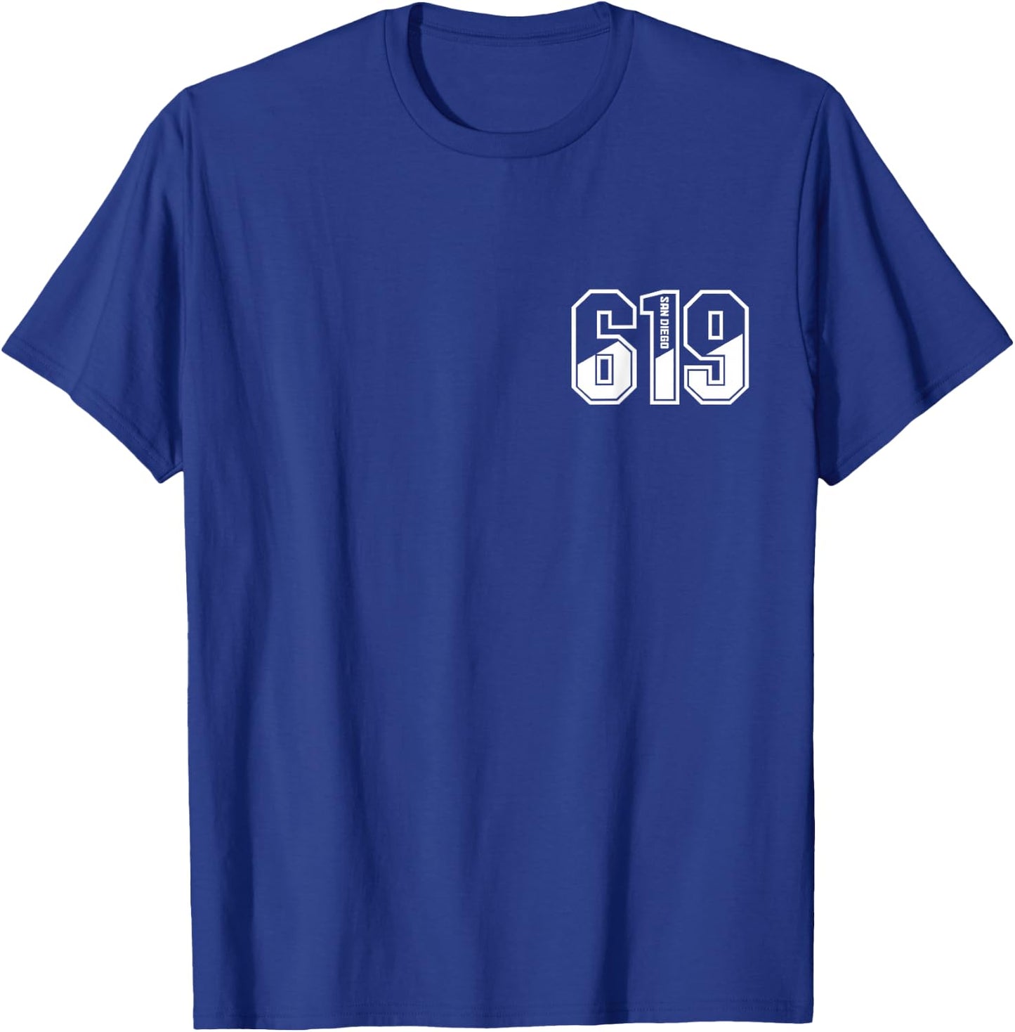 619 Area Code Pride Vintage San Diego California T-Shirt - T-Shirt | Royal