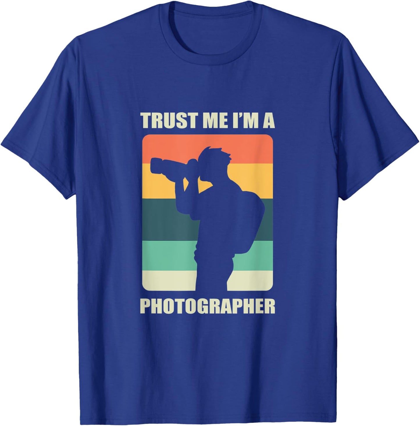 Trust Me I'm A Photographer / Photography Camera Retro Gift T-Shirt - T-Shirt | Royal