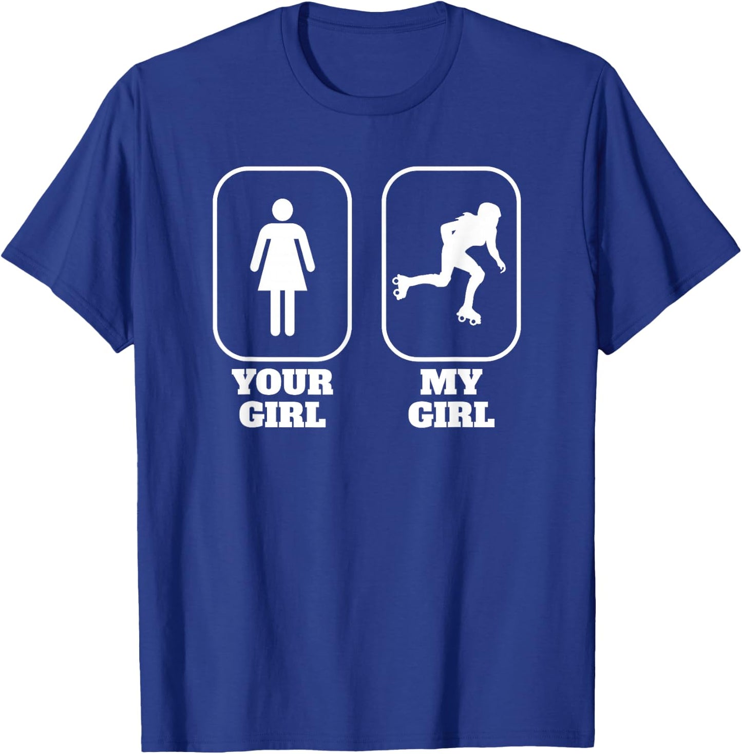 Roller Derby Girlfriend Boyfriend T-Shirt - T-Shirt | Royal