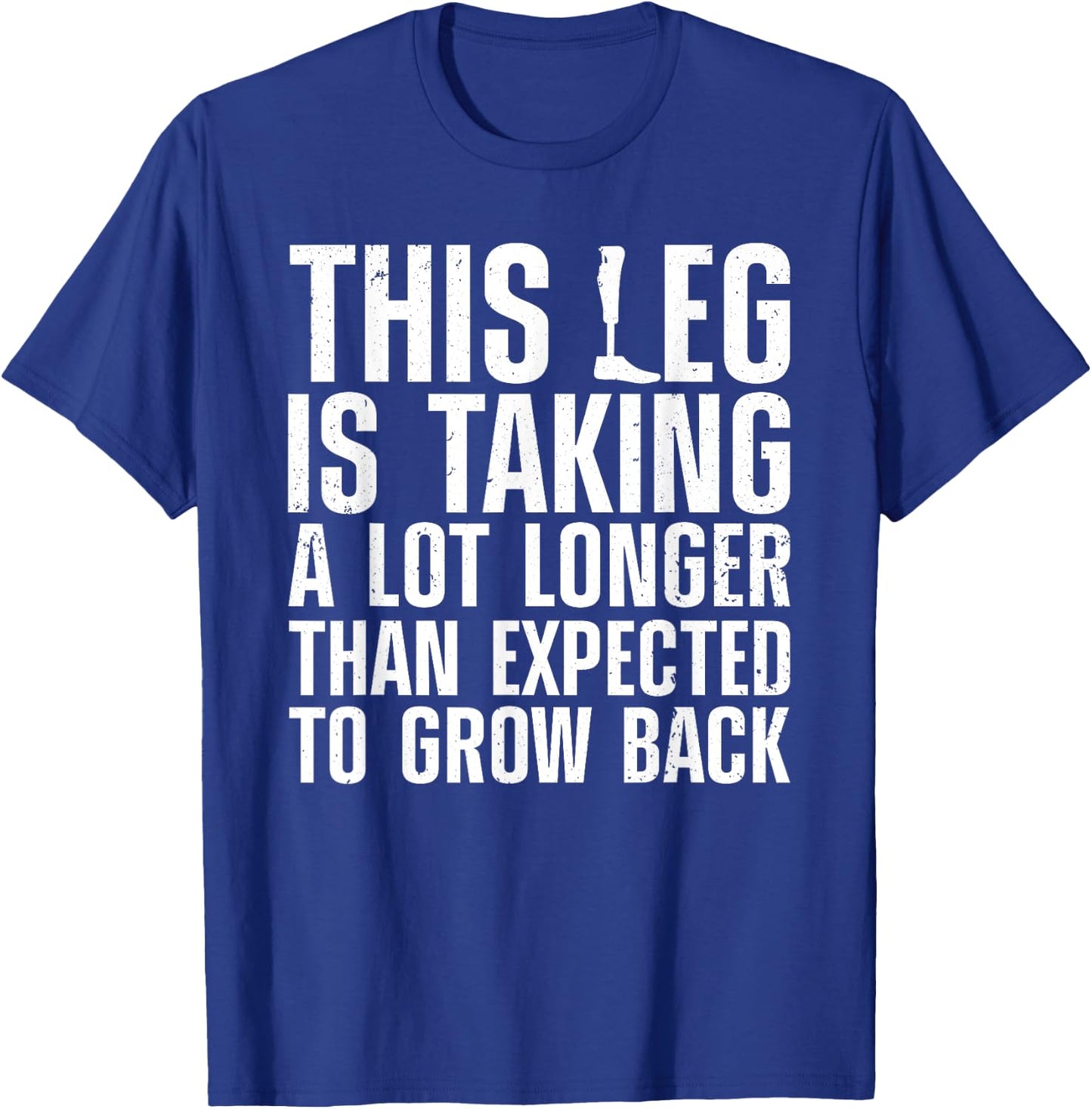 Funny Leg Amputee Design Women Amputation Survivor T-Shirt - T-Shirt | Royal