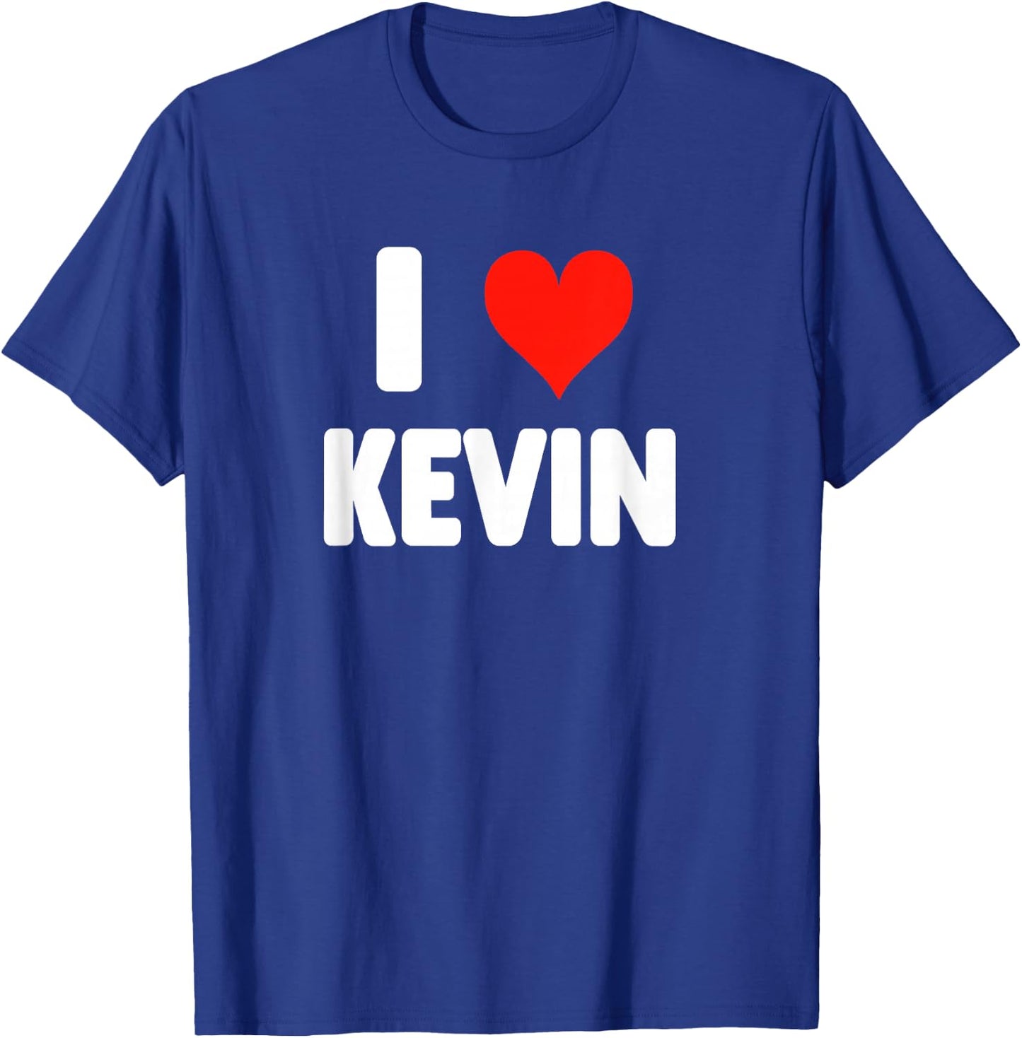 I Love Kevin - Heart T-Shirt - T-Shirt | Royal