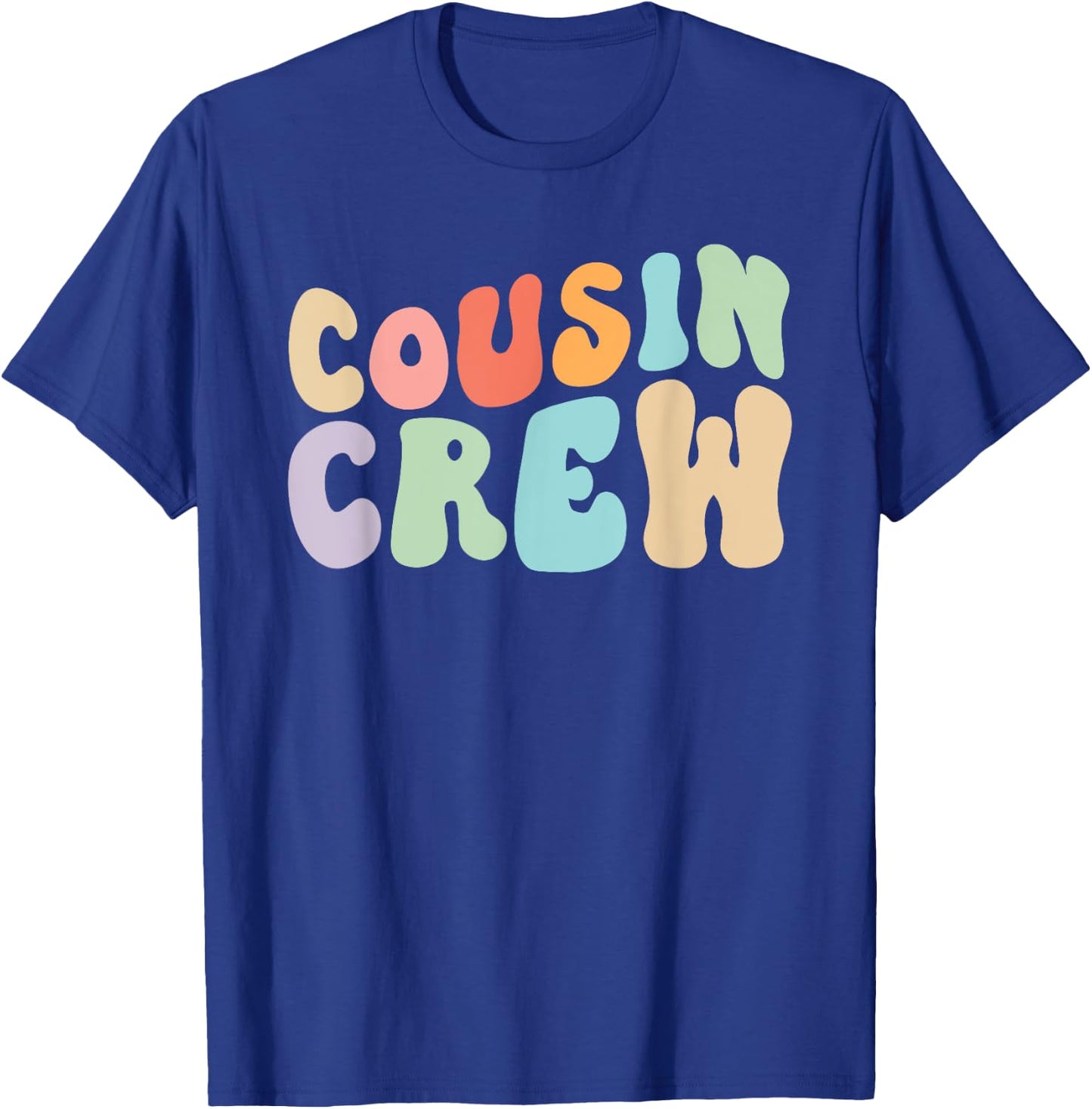 Vintage Cousin Crew Groovy Retro Design Family Matching Cool T-Shirt - T-Shirt | Royal
