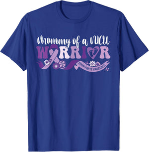 Mommy NICU warrior for Preemie Prematurity Awareness T-Shirt - T-Shirt | Royal