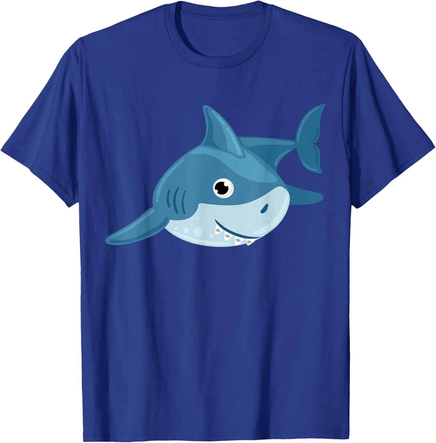 Shark Smiling Braces shirt, Orthodontist T-Shirt - T-Shirt | Royal
