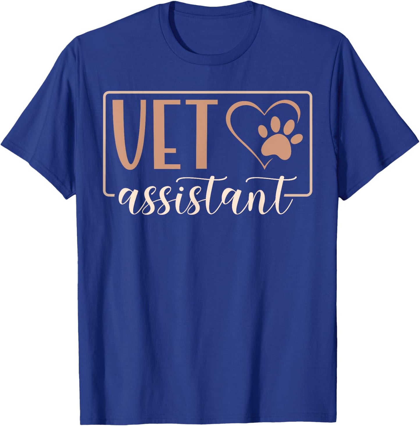 Cute Vet Assistant Heart Veterinary Assistant T-Shirt - T-Shirt | Royal