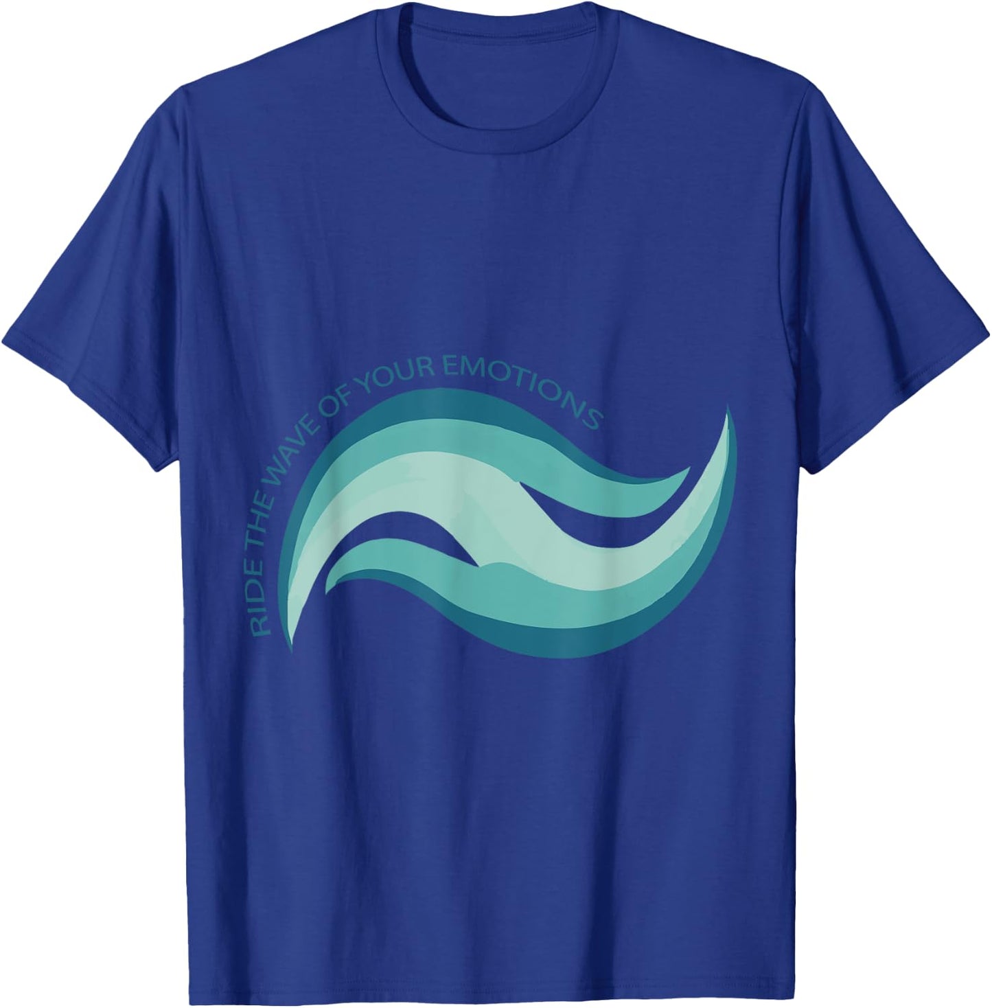 DBT Ride the Wave of your emotions mindfulness Therapy T-Shirt - T-Shirt | Royal