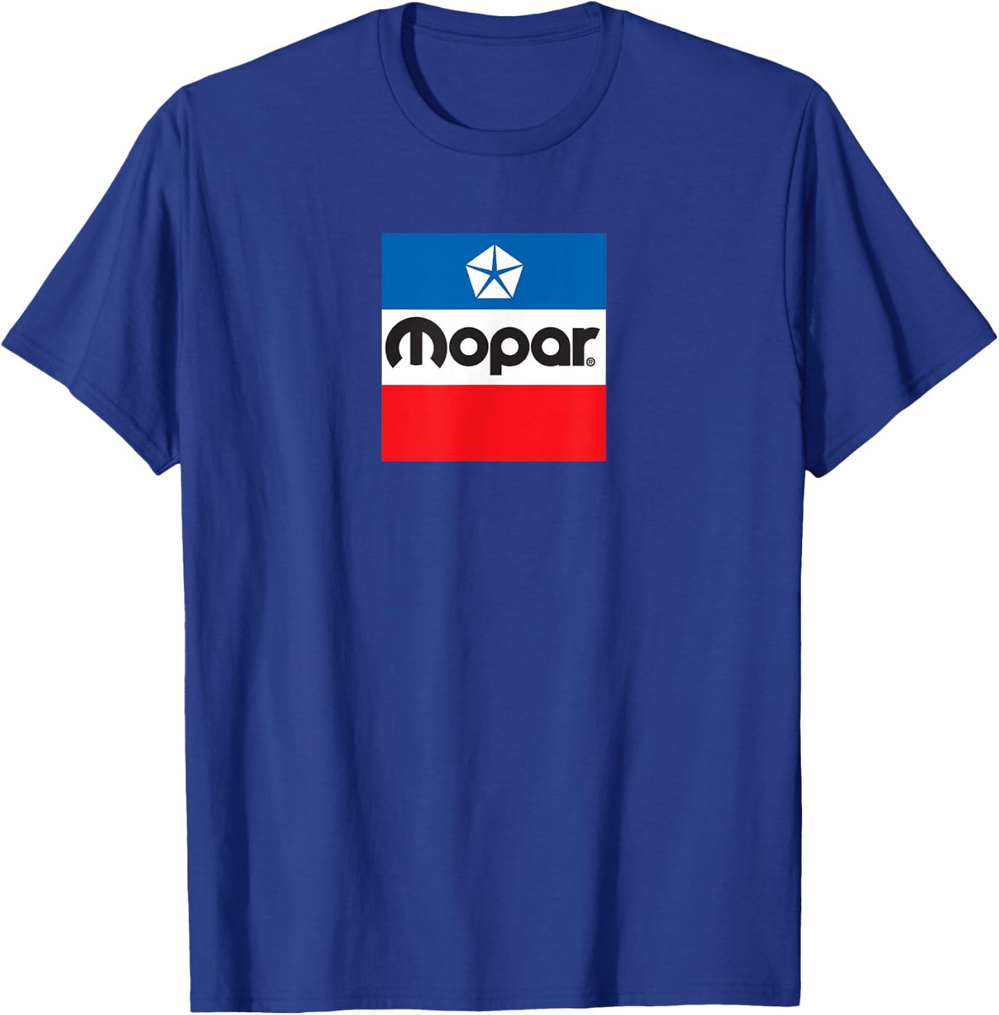Mopar Retro Flag Logo T-Shirt - T-Shirt | Royal