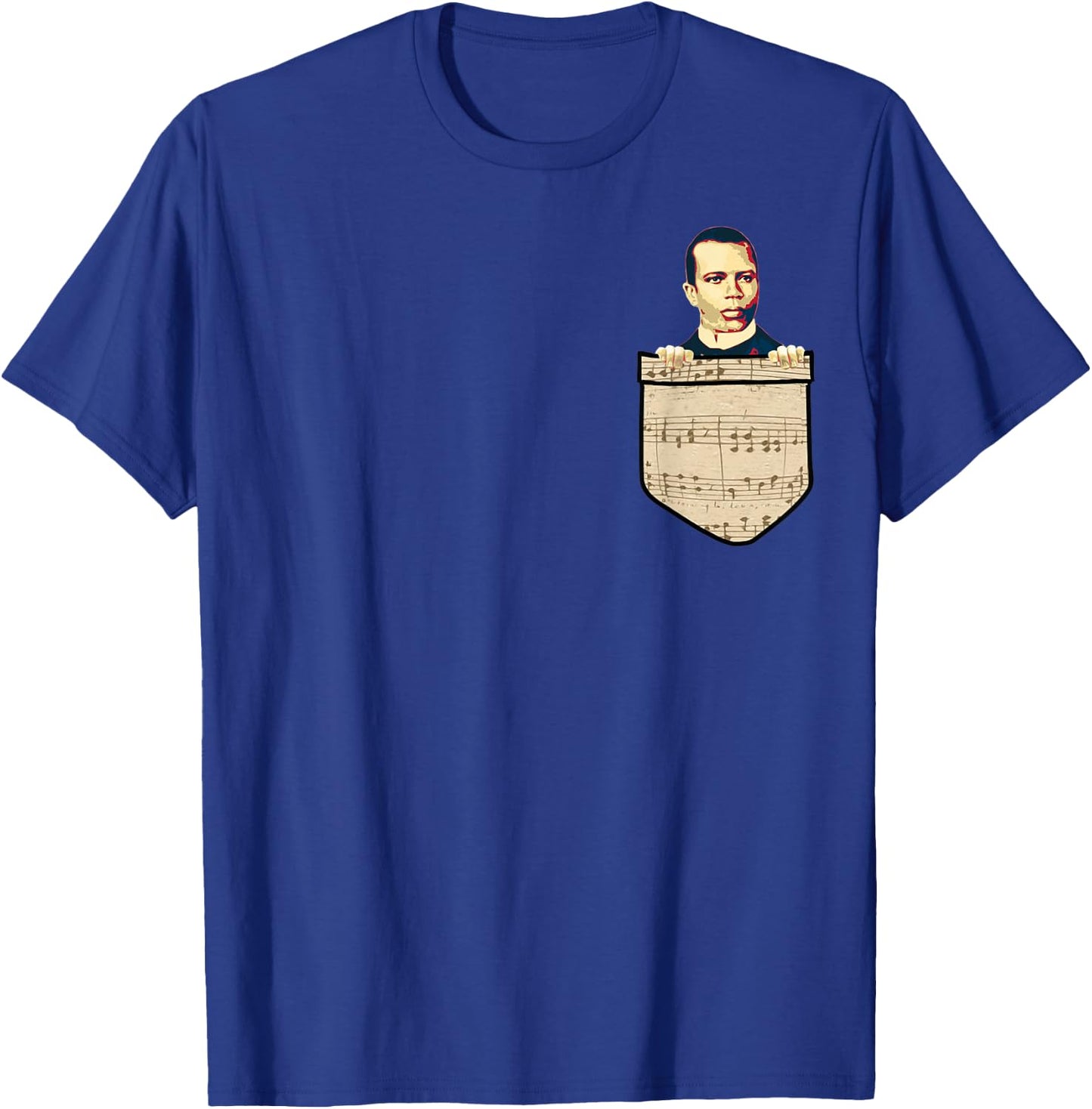 Scott Joplin Classical Music Composer Black History Month T-Shirt - T-Shirt | Royal