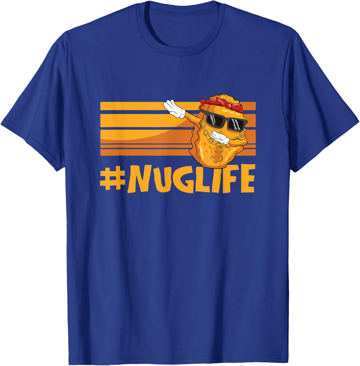 Cool Dabbing Nuggets Chicken Nuggets Hashtag Nug Life T-Shirt - T-Shirt | Royal