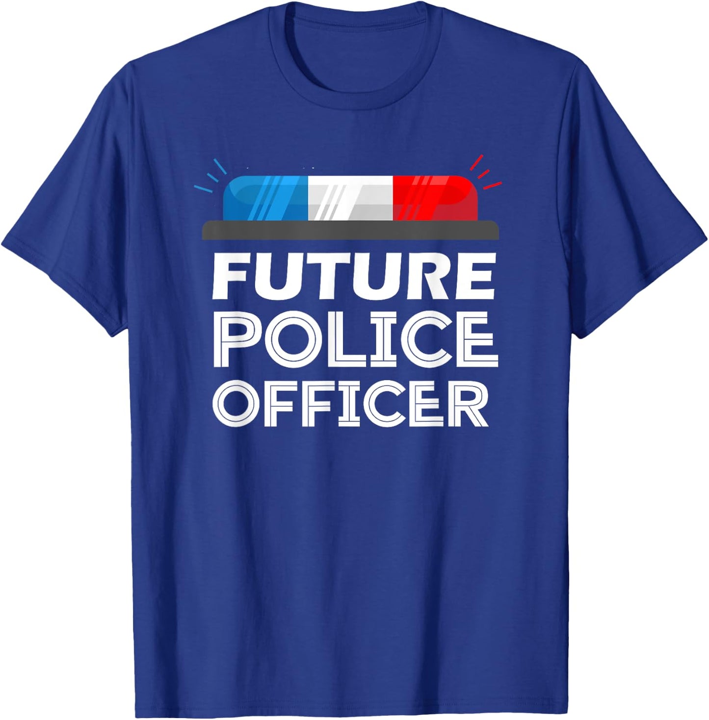 Inspiring Saying Future Police Officer Kids Sheriff Boys Gag T-Shirt - T-Shirt | Royal