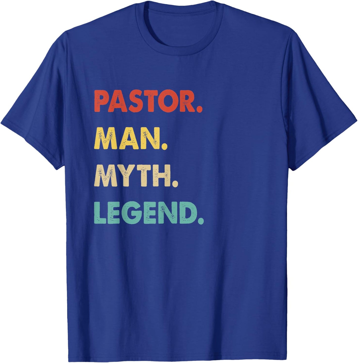 Retro Pastor Man Myth Legend T-Shirt - T-Shirt | Royal