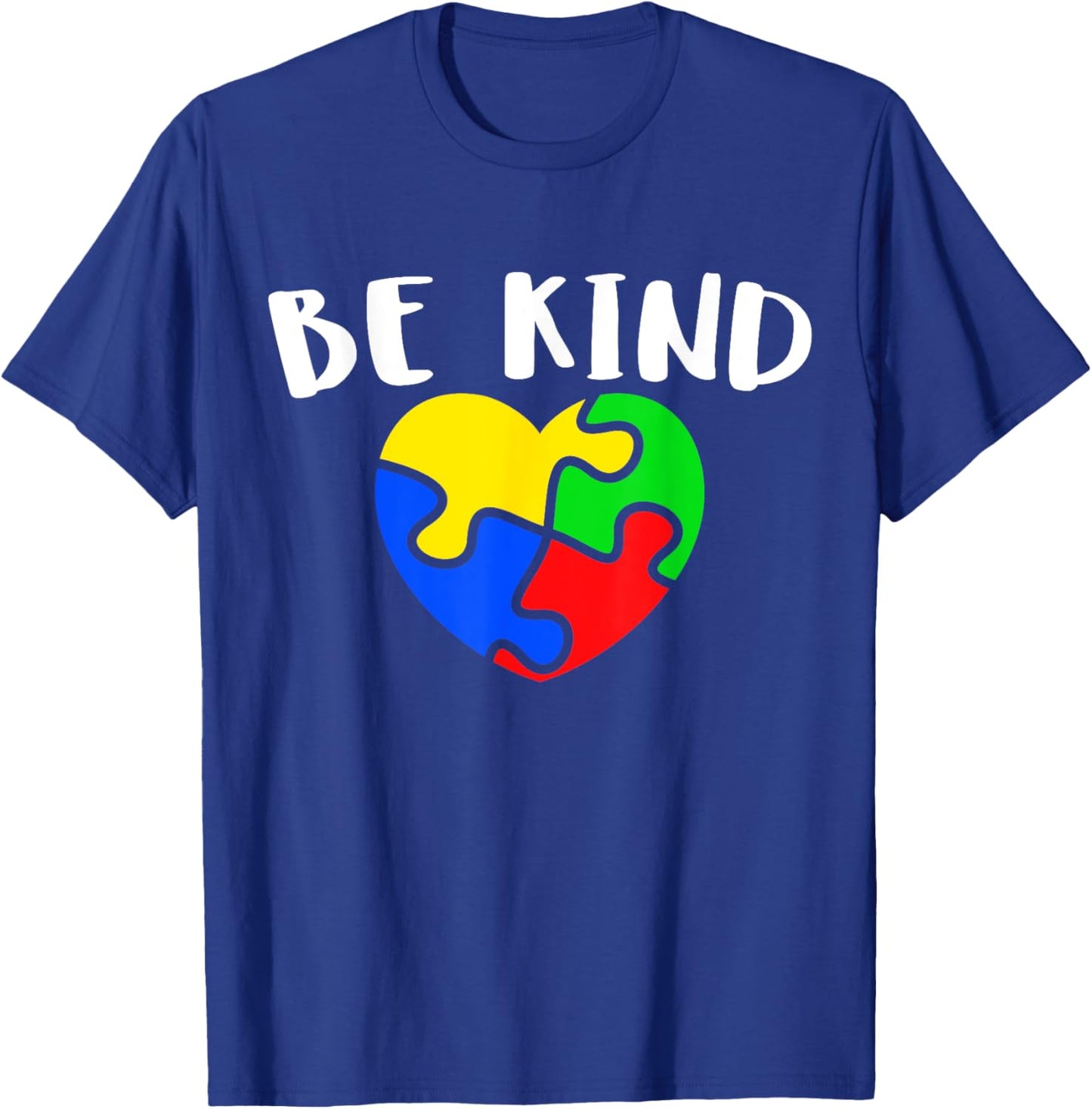 Austism Awareness Month Puzzle Piece Gift | & T-Shirt - T-Shirt | Royal