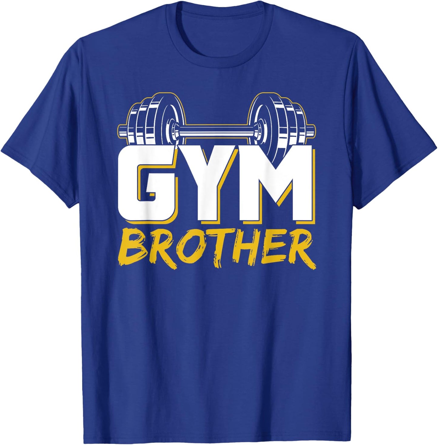 Gym Brother Training Fitness Workout Weightlifting T-Shirt - T-Shirt | Royal